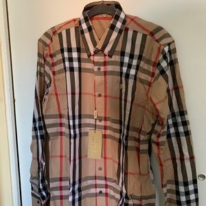 Authentic Burberry Plaid Button up.